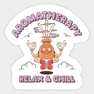 retro diffuser relax and chill Sticker